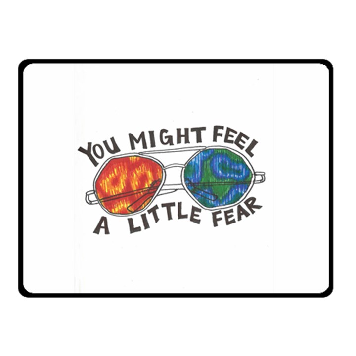 Little fear Double Sided Fleece Blanket (Small) 