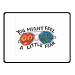 Little fear Double Sided Fleece Blanket (Small)  45 x34  Blanket Back