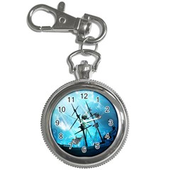 Awesome Ship Wreck With Dolphin And Light Effects Key Chain Watches