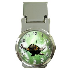 Wonderful Sea Turtle With Bubbles Money Clip Watches