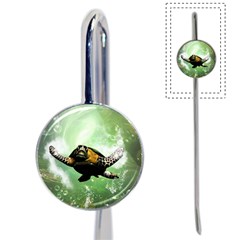 Wonderful Sea Turtle With Bubbles Book Mark