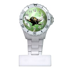 Wonderful Sea Turtle With Bubbles Nurses Watches