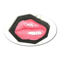 Troislips0002 Oval Magnet by northerngardens