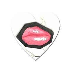 Troislips0002 Heart Magnet