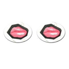 Troislips0002 Cufflinks (oval)