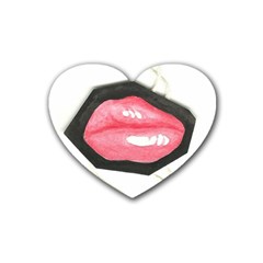 Troislips0002 Rubber Coaster (heart) 