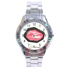 Troislips0002 Stainless Steel Men s Watch