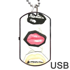 Troislips0002 Dog Tag Usb Flash (one Side)