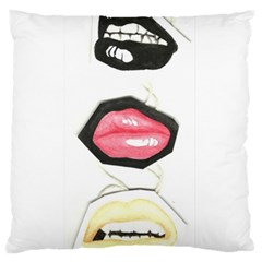 Troislips0002 Large Flano Cushion Cases (one Side) 