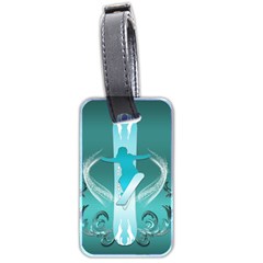 Snowboarder With Snowboard Luggage Tags (two Sides)