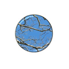 Leafless Tree Branches Against Blue Sky Hat Clip Ball Marker (4 Pack)