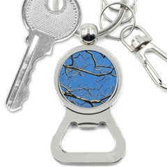 Leafless Tree Branches Against Blue Sky Bottle Opener Key Chains by dflcprints