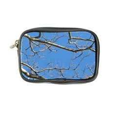 Leafless Tree Branches Against Blue Sky Coin Purse by dflcprints