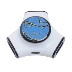 Leafless Tree Branches Against Blue Sky 3-port Usb Hub by dflcprints