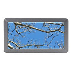 Leafless Tree Branches Against Blue Sky Memory Card Reader (mini) by dflcprints