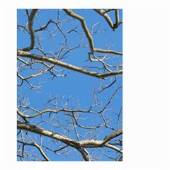 Leafless Tree Branches Against Blue Sky Small Garden Flag (two Sides)