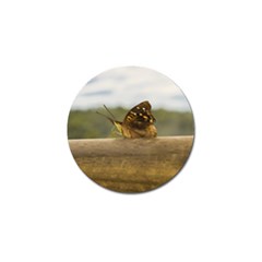 Butterfly Against Blur Background At Iguazu Park Golf Ball Marker (4 Pack) by dflcprints