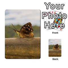 Butterfly Against Blur Background At Iguazu Park Multi-purpose Cards (rectangle)  by dflcprints