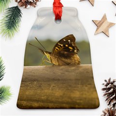 Butterfly Against Blur Background At Iguazu Park Bell Ornament (2 Sides) by dflcprints