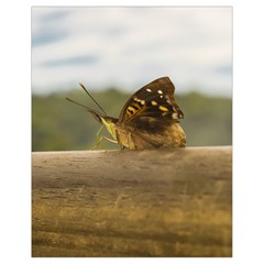 Butterfly Against Blur Background At Iguazu Park Drawstring Bag (small) by dflcprints