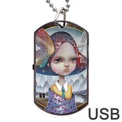 World Peace Dog Tag Usb Flash (one Side) by YOSUKE