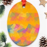 Fading squares Ornament (Oval) Front