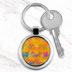 Fading Squares Key Chain (round)