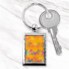 Fading Squares Key Chain (rectangle) by LalyLauraFLM