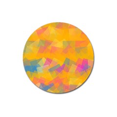 Fading Squares Magnet 3  (round)