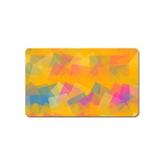 Fading Squares Magnet (name Card) by LalyLauraFLM