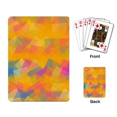 Fading Squares Playing Cards Single Design by LalyLauraFLM