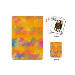 Fading Squares Playing Cards (mini) by LalyLauraFLM