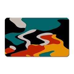 Misc Shapes In Retro Colors Magnet (rectangular)