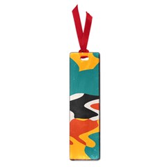 Misc Shapes In Retro Colors Small Book Mark by LalyLauraFLM