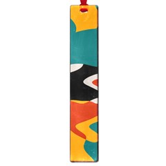 Misc Shapes In Retro Colors Large Book Mark