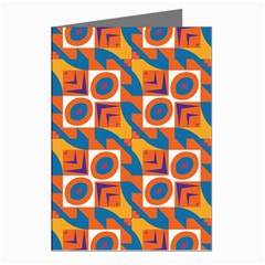 Squares And Other Shapes Pattern Greeting Cards (pkg Of 8) by LalyLauraFLM