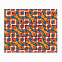 Squares And Other Shapes Pattern Small Glasses Cloth