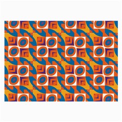 Squares And Other Shapes Pattern Large Glasses Cloth (2 Sides) by LalyLauraFLM