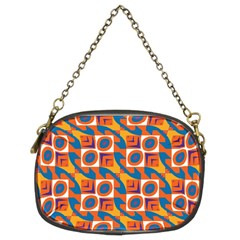 Squares And Other Shapes Pattern Chain Purse (two Sides) by LalyLauraFLM