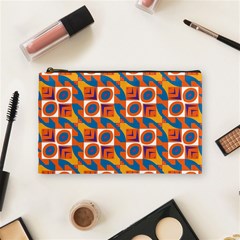 Squares And Other Shapes Pattern Cosmetic Bag (medium) by LalyLauraFLM