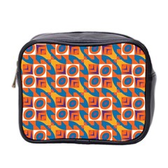 Squares And Other Shapes Pattern Mini Toiletries Bag (two Sides) by LalyLauraFLM