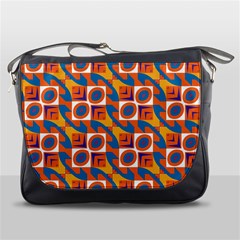 Squares And Other Shapes Pattern Messenger Bag by LalyLauraFLM