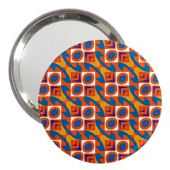 Squares And Other Shapes Pattern 3  Handbag Mirror