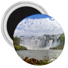 Waterfalls Landscape At Iguazu Park 3  Magnets