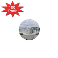 Waterfalls Landscape At Iguazu Park 1  Mini Buttons (100 Pack) 