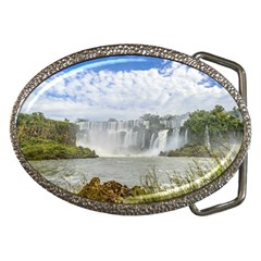 Waterfalls Landscape At Iguazu Park Belt Buckles by dflcprints