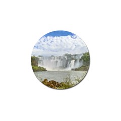 Waterfalls Landscape At Iguazu Park Golf Ball Marker (4 Pack) by dflcprints