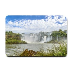 Waterfalls Landscape At Iguazu Park Small Doormat 