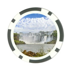 Waterfalls Landscape At Iguazu Park Poker Chip Card Guards (10 Pack) 