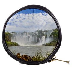 Waterfalls Landscape At Iguazu Park Mini Makeup Bags by dflcprints